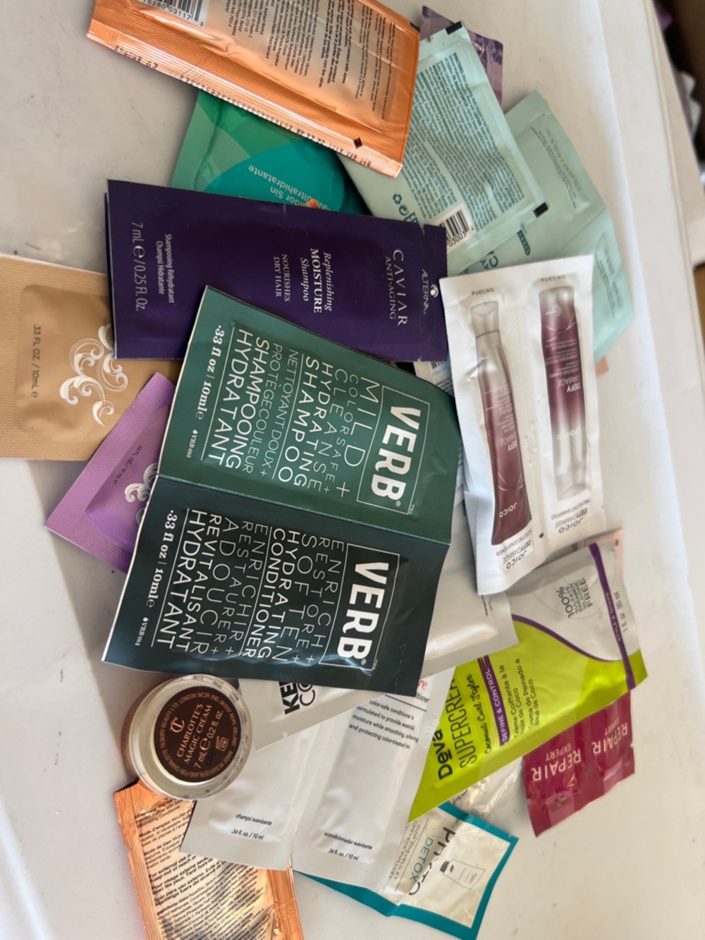 Ulta Beauty Assorted Sample Pack - Green, Purple, Teal, Gold, White